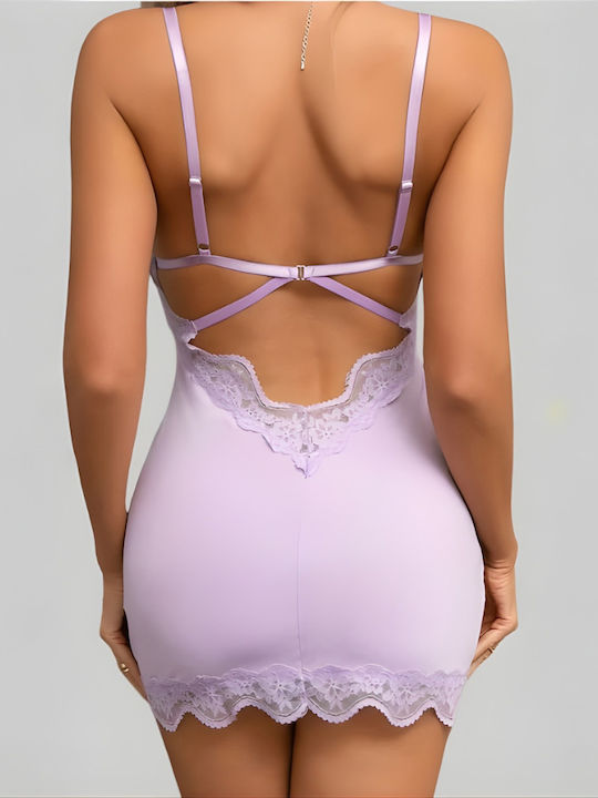 Chicret Essentials Χειμερινό Babydoll Λιλά