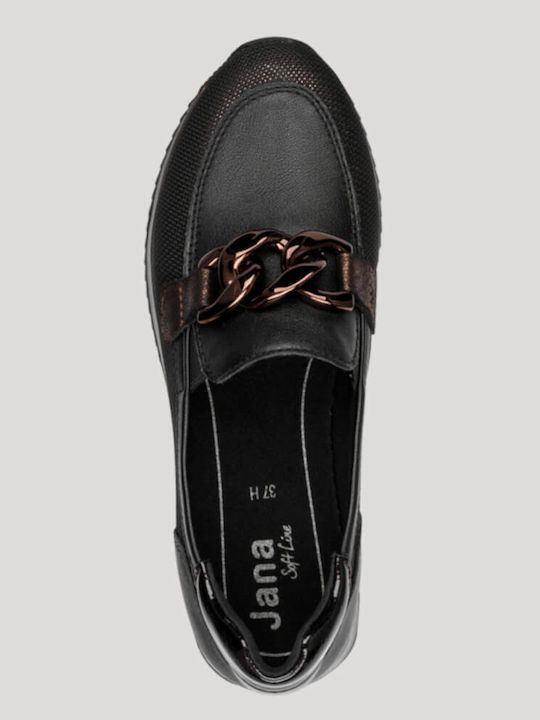 Damen Mokassins in Schwarz Farbe