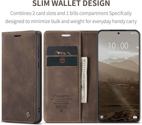 Caseme 013 Retro Θήκη Βιβλίο Coffee Xiaomi Redmi Note 15 Pro Plus 5g/poco M8 Pro 5g