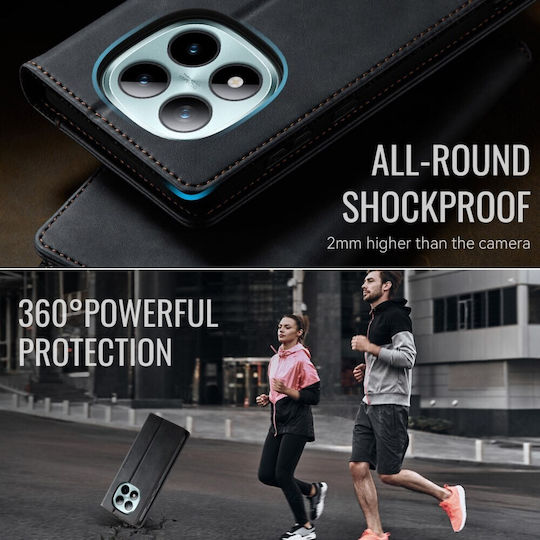 Caseme 033 Retro Θήκη Βιβλίο Black Xiaomi Redmi Note 15 Pro Plus 5g/poco M8 Pro 5g