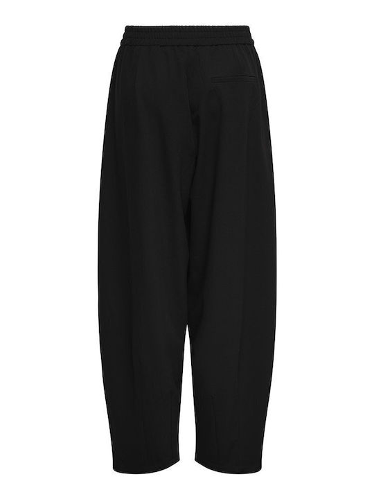 Women's Fabric Trousers Black