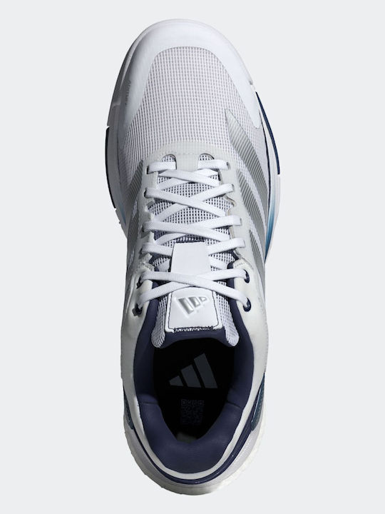 adidas Crazyquick Boost Ανδρικά Παπούτσια Padel Λευκά