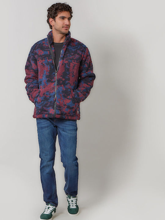Men's Fleece Jacket Burgundy