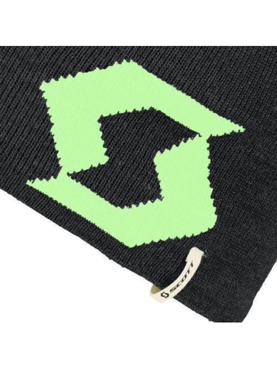 Beanie Unisex Σκούφος Πλεκτός σε Μαύρο χρώμα