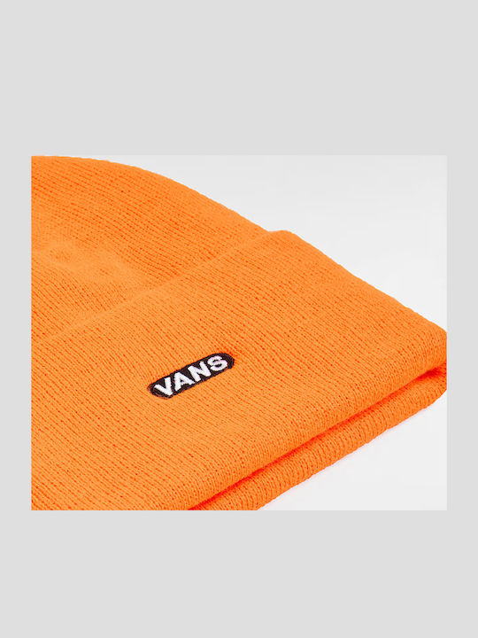 Tall Cuff Beanie Ανδρικός Σκούφος Πλεκτός σε Πορτοκαλί χρώμα