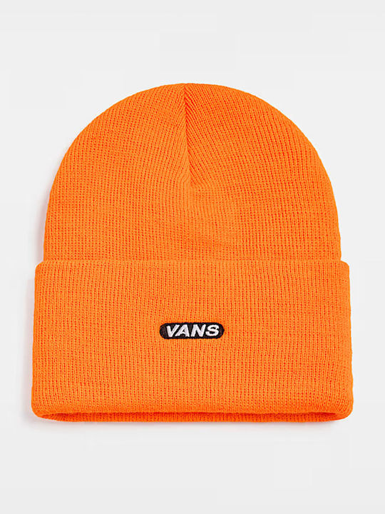Tall Cuff Beanie Ανδρικός Σκούφος Πλεκτός σε Πορτοκαλί χρώμα