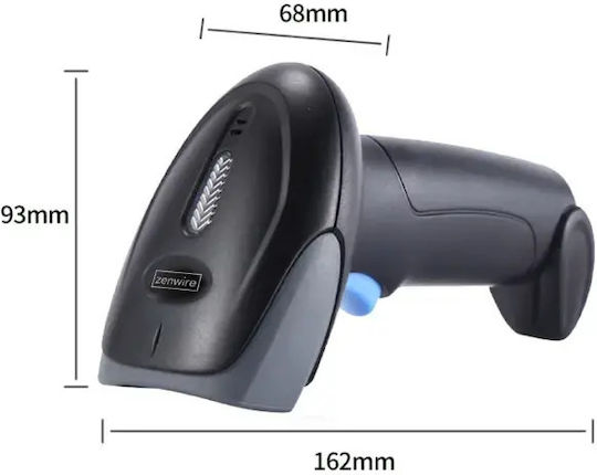 Zenwire Handheld-Scanner Verkabelt mit Lesbarkeit 1D Barcodes