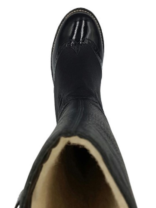 Women's Boots with Fur Black