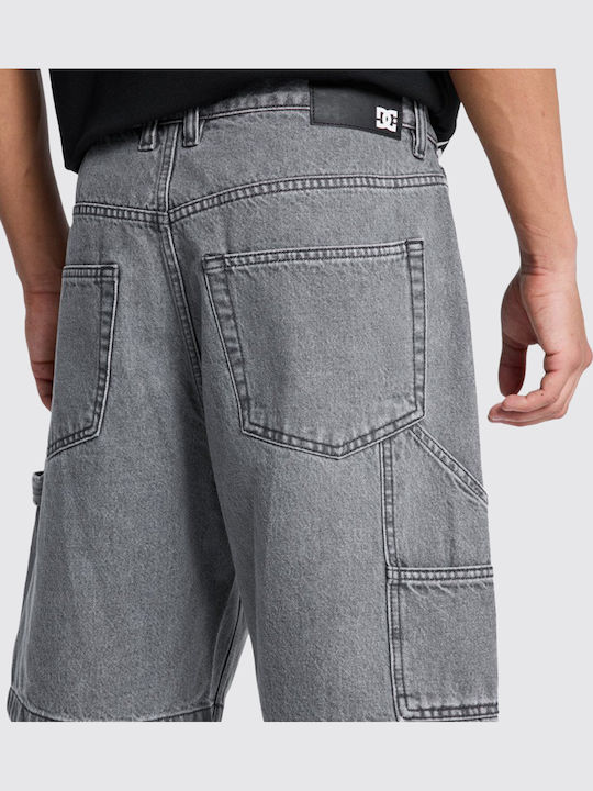 Baggy Herren Shorts Denim Grau
