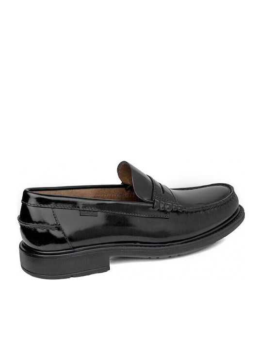 Δερμάτινα Ανδρικά Loafers σε Μαύρο Χρώμα