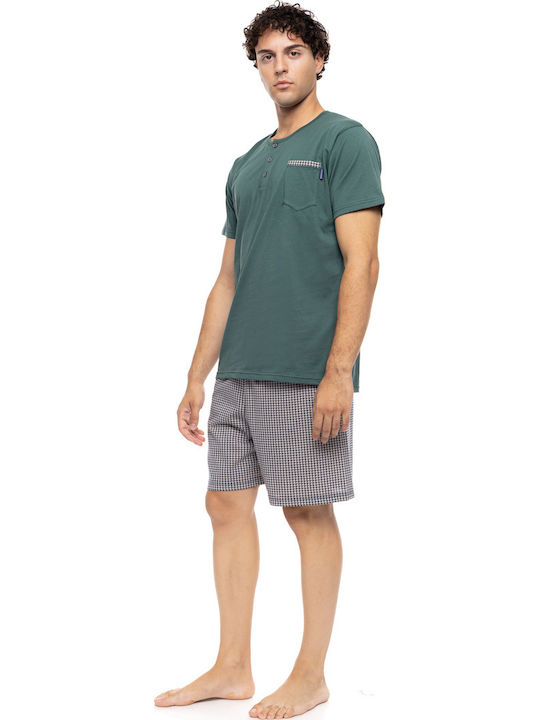 Ulisse Καλοκαιρινή Ανδρική Πιτζάμα Sea Green Ulisse Καλοκαιρινή Ανδρική Πιτζάμα Sea Green