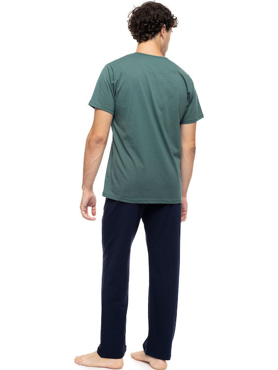 Ulisse Sommer Herrenpyjama Sea Green