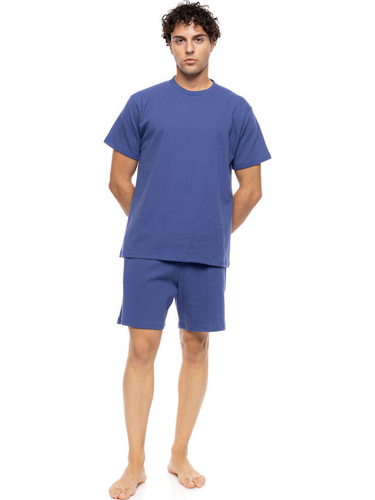 Ulisse Καλοκαιρινή Ανδρική Μπλούζα Πιτζάμας Indigo Blue Ulisse Καλοκαιρινή Ανδρική Μπλούζα Πιτζάμας Indigo Blue
