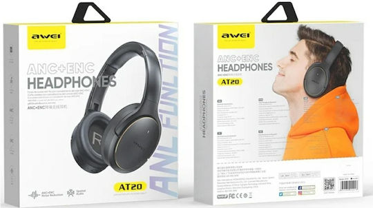 Awei AT20 Kabellose Bluetooth Über Ohr Kopfhörer mit 65 Stunden Wiedergabezeit Weiß