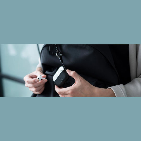 Θήκη Airpods 4th Gen Alto Premium Leather Case Ανθεκτική Σκληρή Δερμάτινη Raven Black Ap424-rav