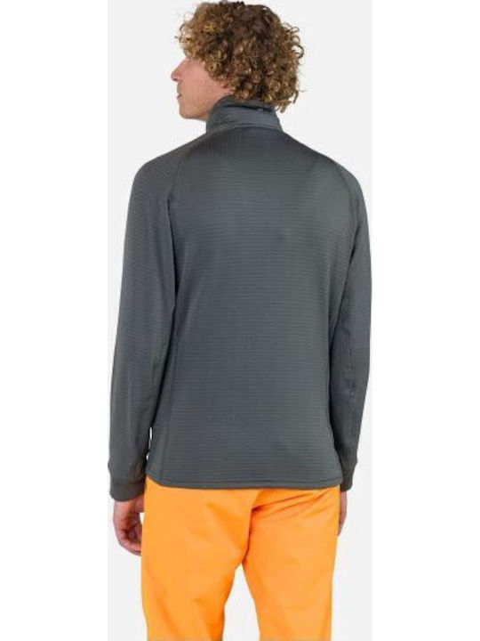 Ανδρική Ζακέτα Fleece με Κουκούλα Gray
