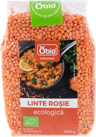 Organic Red Lentils 400g Obio