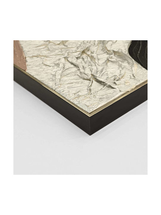 Abstract Wall Painting Square Fb94553.01 Beige Frame-Canvas 82x4.5x82cm