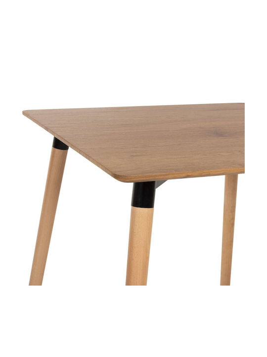 Wooden Kitchen Table Natural 80x80x74cm