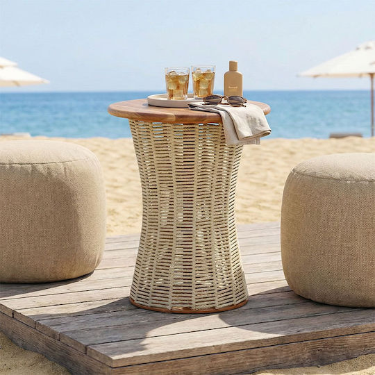 Τραπέζι Μπαρ Catering Lemelo Πτυσσόμενο 61x61x76 Εκρού Τραπέζι Μπαρ Catering Lemelo Πτυσσόμενο 61x61x76 Εκρού