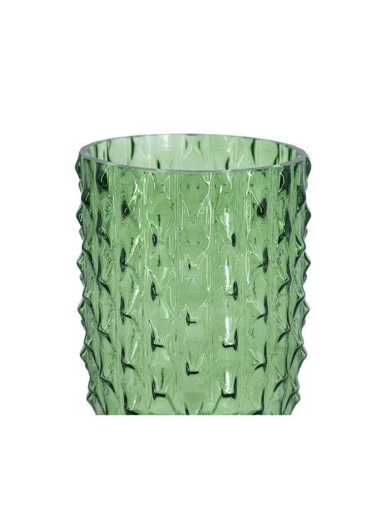 Artekko Vază Decorativă Sticlă Glassy Verde 21.5x21.5x32.6cm 1buc