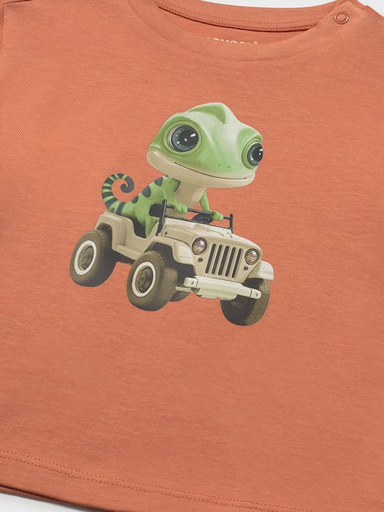 Kids Short-Sleeved Top Orange