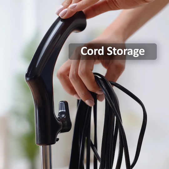 HomeVero HV-HSV600 Ηλεκτρική Σκούπα 2 σε 1 Stick & Χειρός 600W Μαύρη