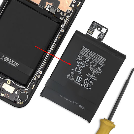 Clappio Батерия 5100mah Google Pixel 9a Замества Модел G526q Черна