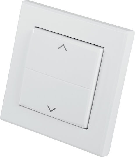 HomeMatic Recessed Wall Switch Rolling Shutters Two-Way without Frame White
