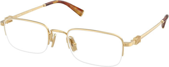 Ochelari de vedere Miu Miu Mu52wv 5ak1o1 cu ramă completă, ramă metalică
