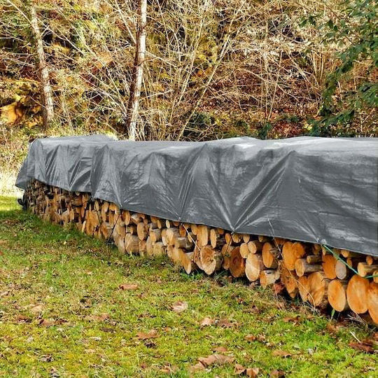 Pânză Impermeabilă Universală Sgtt 4x4 M 100g/m² Densitate Inele Metalice De Fixare Culoare Argintie