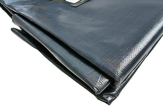 Pânză Impermeabilă 2x4m 200g/m² Densitate Inele De Fixare Gri Închis