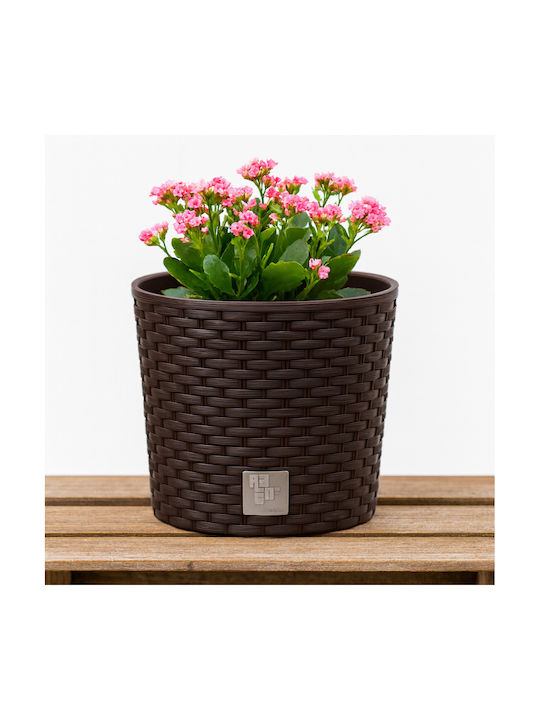 SGTT Blumentopf Runder Topf Kunststoff Braun SGTT Blumentopf Runder Topf Kunststoff Braun
