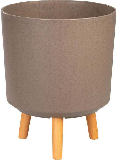 SGTT Ghiveci De Flori Din Plastic Maro 26x26cm