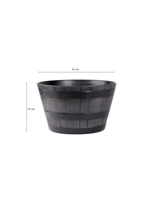 SGTT Саксия Барел Пластмасова Бежова 39x39см