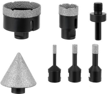Găuri Pentru Ferăstraie Găuritoare Tăiere Uscată Cu Diametru De La 6mm Până La 68mm Pentru Găuritori Pentru Beton Și Gresie 1245gr