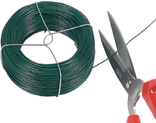 Sârmă De Legat Pentru Grădină Verde 0.8mmx75m Acoperită Cu Pvc