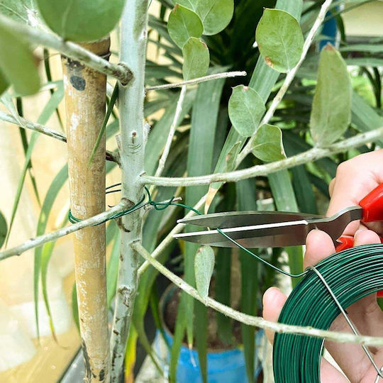 Green Garden Tying Wire 1.6mm X 50m Pvc Coated
