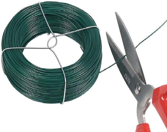 Green Garden Tying Wire 1.6mm X 50m Pvc Coated