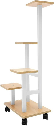 Metall Pflanzenständer Beige 34x23x86cm