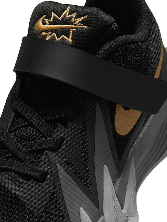 Kids Sneakers with Hoop & Loop Closure Black