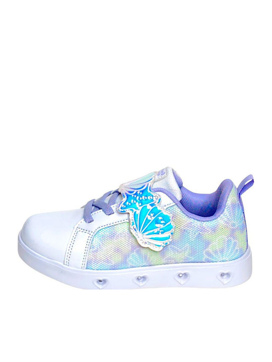 Παιδικά Sneakers με Σκρατς Λευκά