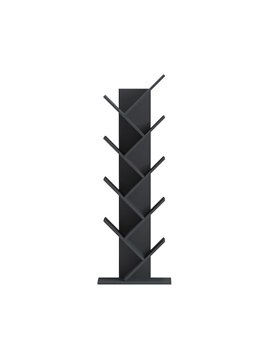 Bookcase Fyllo Anthracite 50x25x141.5cm