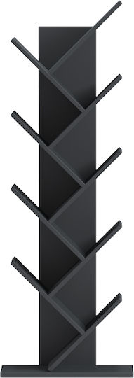 Βιβλιοθήκη Fyllo Ανθρακί 50x25x141.5εκ.