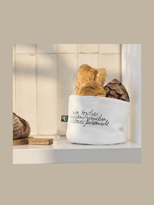 Raeder Fabric Bread Box White 17x17x13.5cm