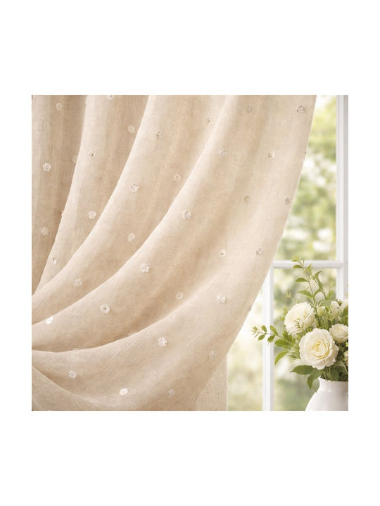 My Home Luxury Window Curtain With Beige Pencil Pleat 280x270cm