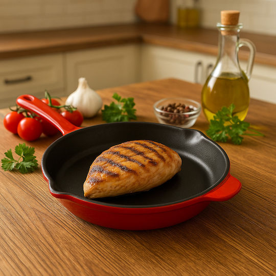 SGTT SGTT Cast Iron Grill Pan with Enamel Interior Coating