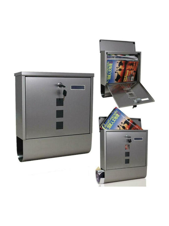 SGTT Cutie Poștală Pentru Exterior Din Inox Culoare Gri 34x31x10cm