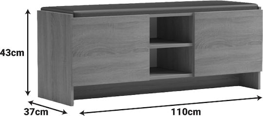 Wooden Shoe Organizer Zulla 110x37x43cm