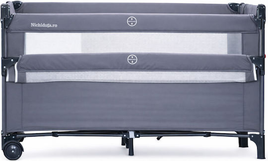 Playpen 2 Levels With Mattress Gray 210x210cm